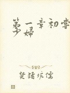 第一章初尝极品少妇