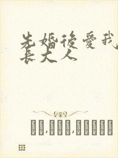 先婚后爱我的市长大人