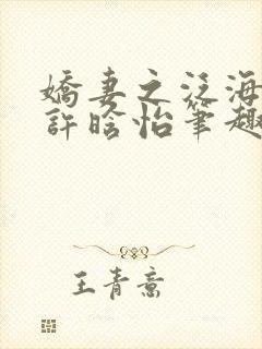 娇妻之泛海之舟许晗怡笔趣阁