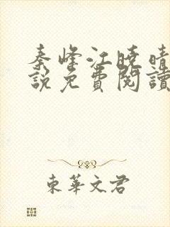 秦峰江晓晴的小说免费阅读