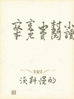 寂寞山村小说全本免费阅读