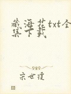 藏海花txt全集下载