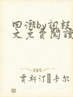 回潮by词枝全文免费阅读笔趣阁