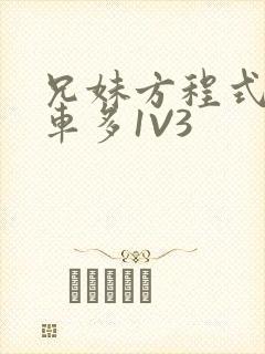 兄妹方程式多R车多1V3