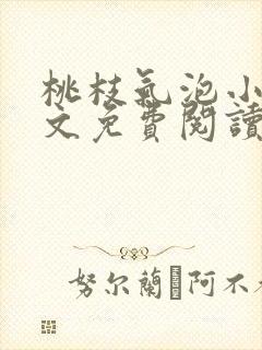 桃枝气泡小说全文免费阅读