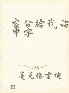 家公给我治疗5中字