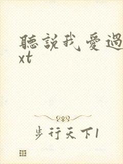 听说我爱过你txt