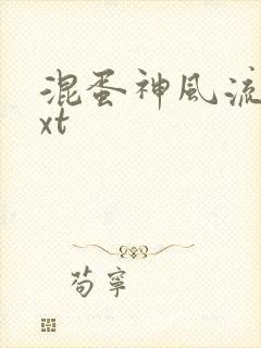 混蛋神风流史txt