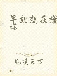 早就想在楼梯要你