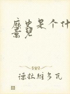 历史是个什么玩意儿