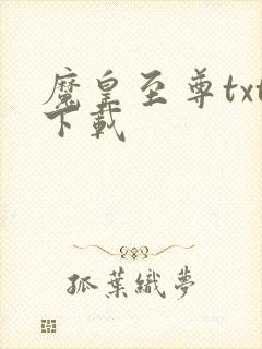 魔皇至尊txt下载