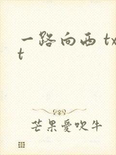 一路向西 txt