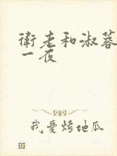 卫老和淑蓉销魂一夜