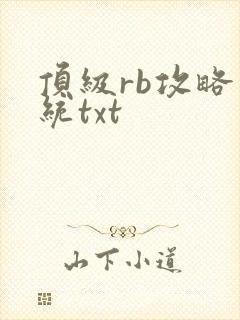 顶级rb攻略系统txt