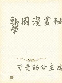 韩国漫画秘密教学