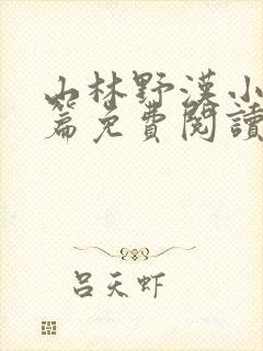 山林野汉小说全篇免费阅读