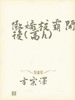 傲娇校霸开荤以后(高h)