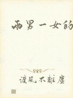 两男一女的小说