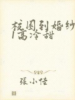 校园到婚纱1V1高冷甜