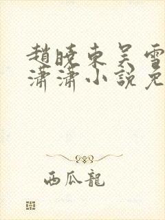 赵晓东吴雪晴王潇潇小说免费阅读