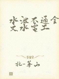 水泄不通金银原文水电工