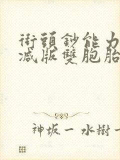 街头钞能力无删减版双胞胎