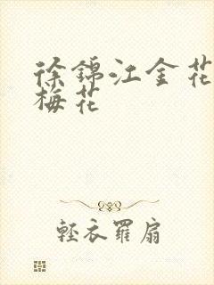 徐锦江金花瓶楷梅花