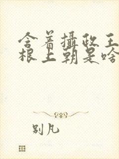 含着摄政王的紫根上朝是啥小说