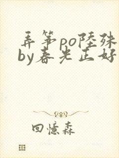 弄筝po陆殊词by春光正好