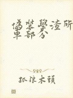 伪装学渣所有开车部分