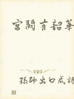 宫阙有韶华