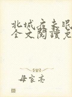 北城夜未眠小说全文阅读免费