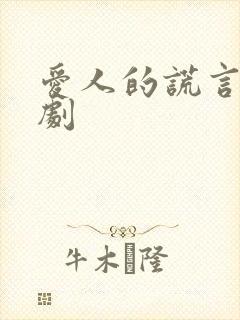 爱人的谎言电视剧