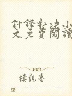 针锋对决小说全文免费阅读完整版