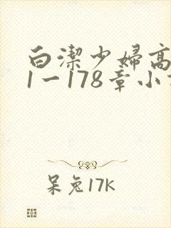 白洁少妇高义第1一178章小说