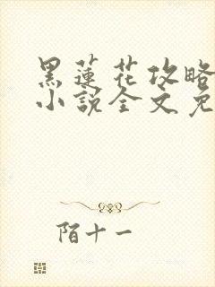 黑莲花攻略手册小说全文免费阅读笔趣阁