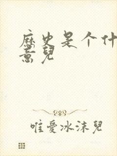 历史是个什么玩意儿