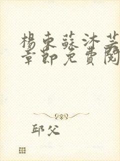 杨东苏沐芸最新章节免费阅读小说