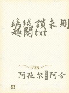 鹅绒锁未删除笔趣阁txt
