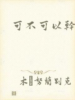 可不可以干湿你