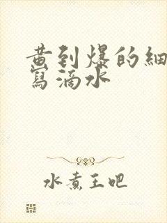 黄到爆的细节描写滴水