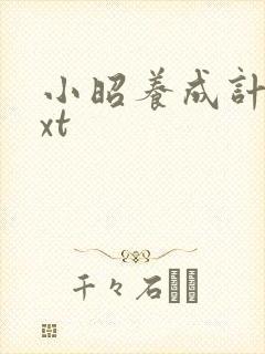 小昭养成计划txt