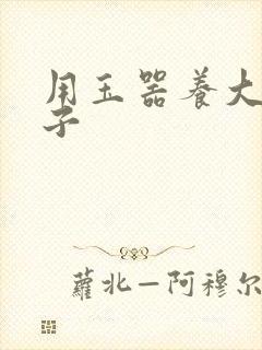 用玉器养大的皇子