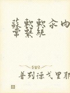 苏软软汆肉的日常系统