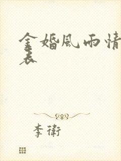 金婚风雨情演员表