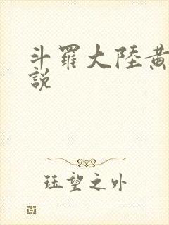 斗罗大陆黄化小说