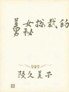 美女总裁的贴身男秘
