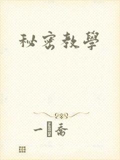 秘密教学