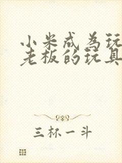 小米成为玩具店老板的玩具