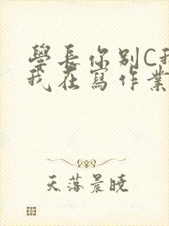 学长你别C我了我在写作业